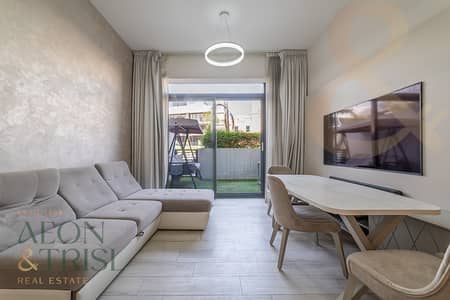 2 Bedroom Apartment for Rent in Jumeirah Village Circle (JVC), Dubai - Furnished with Pool Access with Private Backyard 2 Bedroom Apartment for Rent in Jumeirah Village Circle (JVC), Dubai - Furnished with Pool Access with Private Backyard