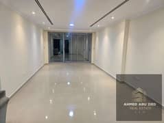 2BR hall with maid’s room, 4 bathrooms and 2 balconies for annual rent in Ajman Corniche Towers. Prime location, very spacious with central AC, parkin