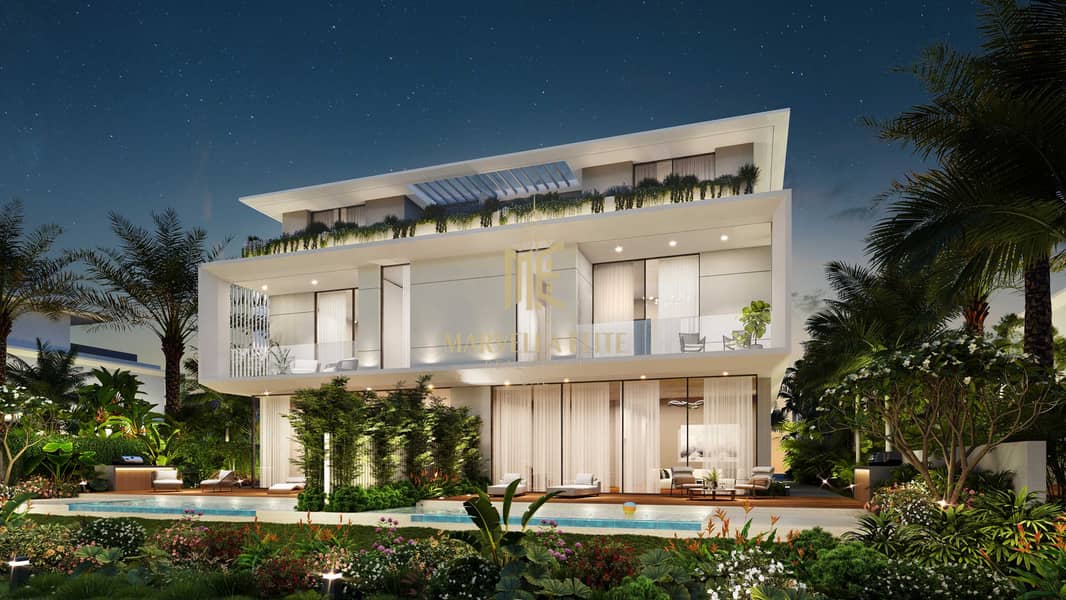 6 Villa_01 Rear night view. jpg