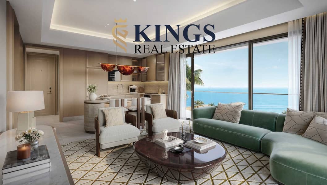 2 1BR_Kitchen & Bedroom - Fairmont Residences Al Marjan Island. jpg