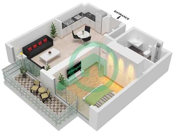 Unit 4 Floor 10-19
Unit 5 Floor 2-9 Unit 4 Floor 10-19
Unit 5 Floor 2-9