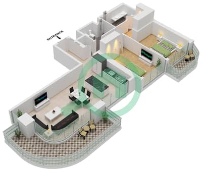 Seapoint Tower 2 - 2 Bedroom Apartment Unit 4 FLOOR 2-9 Floor plan Seapoint Tower 2 - 2 Bedroom Apartment Unit 4 FLOOR 2-9 Floor plan