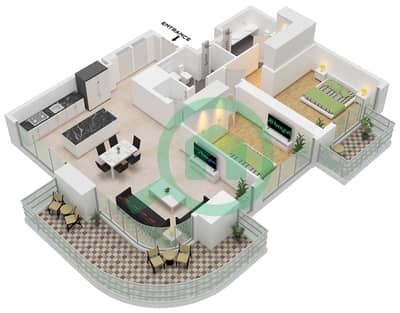 Seapoint Tower 2 - 2 Bedroom Apartment Unit 2 FLOOR 9 Floor plan Seapoint Tower 2 - 2 Bedroom Apartment Unit 2 FLOOR 9 Floor plan