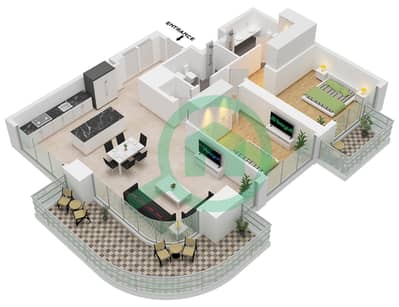 Seapoint Tower 2 - 2 Bedroom Apartment Unit 2,7 FLOOR 10-19,21-40 Floor plan Seapoint Tower 2 - 2 Bedroom Apartment Unit 2,7 FLOOR 10-19,21-40 Floor plan