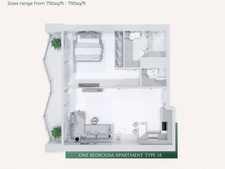 Golf Course View | High Floor | Close to Metro - Image 11