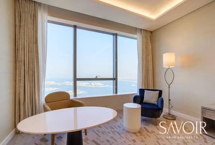 Studio for Rent in Palm Jumeirah, Dubai - Burj Al Arab View | High Floor | Multiple cheques