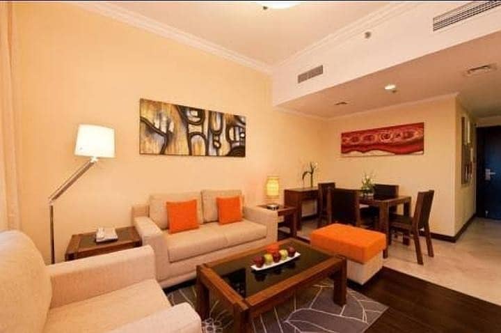LUXURIOUS 1 BR FURNISHED FLAT WITH CHILLER FREE ONLY@ 45K