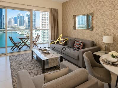 1 Bedroom Apartment for Rent in Dubai Marina, Dubai - Full Marina View | Furnished | Available August