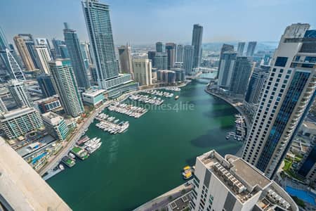 3 Bedroom Apartment for Rent in Dubai Marina, Dubai - Full Marina View | High Floor | Vacant 3 Bedroom Apartment for Rent in Dubai Marina, Dubai - Full Marina View | High Floor | Vacant