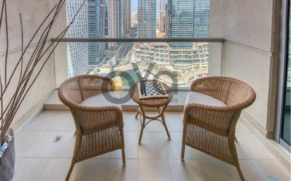 Stunning Fully Furnished 1 bedroom with Balcony| Marina View