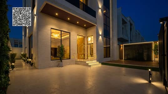 5 Bedroom Villa for Sale in Al Zahya, Ajman - Luxury_villa_nighttime_scene_202605270015. jpeg 5 Bedroom Villa for Sale in Al Zahya, Ajman - Luxury_villa_nighttime_scene_202605270015. jpeg