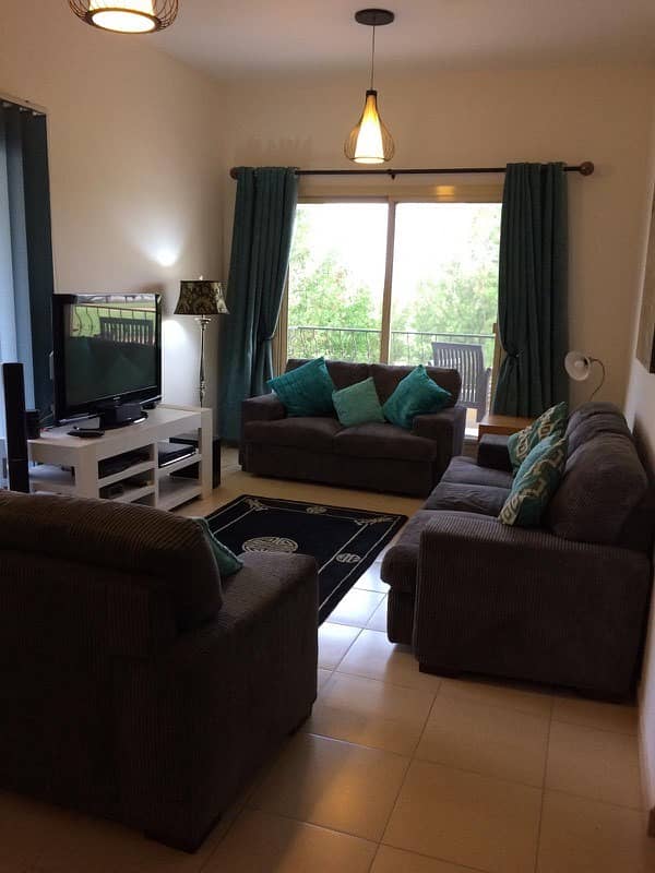 for rent furnished golf view 1 bedroom flat