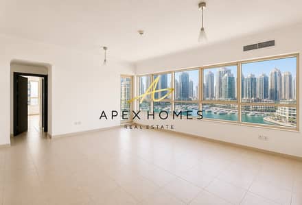 2 Bedroom Apartment for Rent in Dubai Marina, Dubai - Unfurnished | Marina Quays West | Marina View 2 Bedroom Apartment for Rent in Dubai Marina, Dubai - Unfurnished | Marina Quays West | Marina View