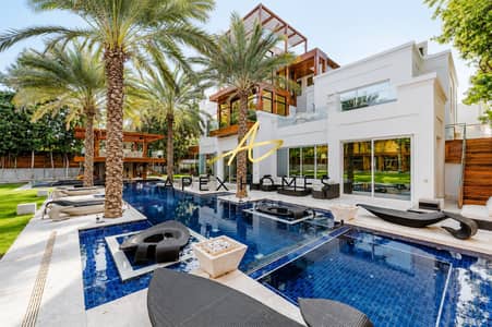 10+ Beds Villa for Rent in Al Barari, Dubai - Ultra-Luxury Corner Mansion Available for Rent
