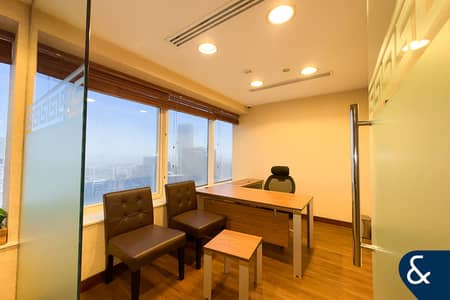Office for Rent in Business Bay, Dubai - High Floor | Classic Executive Style | Fitted Office for Rent in Business Bay, Dubai - High Floor | Classic Executive Style | Fitted