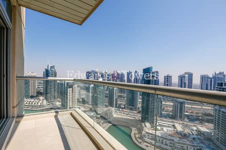2 Bedroom Flat for Rent in Dubai Marina, Dubai - High floor with full Marina view | Avl July 2 Bedroom Flat for Rent in Dubai Marina, Dubai - High floor with full Marina view | Avl July
