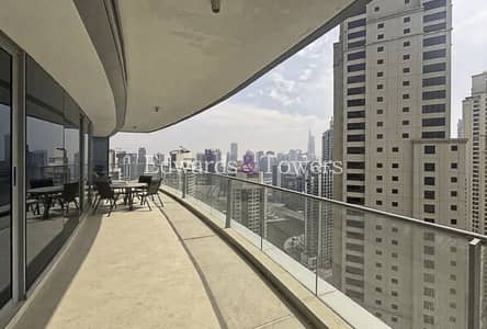 2 Bedroom Apartment for Rent in Dubai Marina, Dubai - Marina & Sea View | Huge Balcony | Fully Furnished