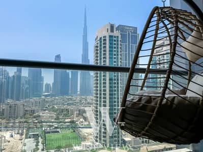 1 Bedroom Apartment for Rent in Business Bay, Dubai - Burj Khalifa View | High Floor | Fully Furnished