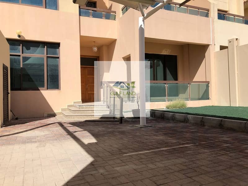 6 master bedrooms villa with maids room wash room covered parking in khalifa a city