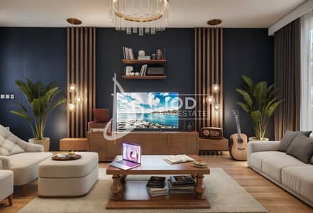 3 Schlafzimmer Townhouse zum Verkauf in R. Hills, Dubai - Reportage HILLS 5BRb LIVING Perspective. jpg. jpeg 3 Schlafzimmer Townhouse zum Verkauf in R. Hills, Dubai - Reportage HILLS 5BRb LIVING Perspective. jpg. jpeg