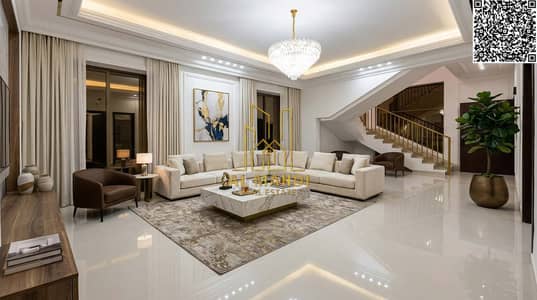 6 Bedroom Villa for Sale in Al Bahia, Ajman - Add_furniture_to_living_room_202606131232. jpg 6 Bedroom Villa for Sale in Al Bahia, Ajman - Add_furniture_to_living_room_202606131232. jpg