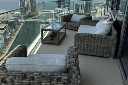 3 Bedroom Apartment for Rent in Dubai Marina, Dubai - Full Marina & Sea View | Spacious | Upgraded 3 Bedroom Apartment for Rent in Dubai Marina, Dubai - Full Marina & Sea View | Spacious | Upgraded