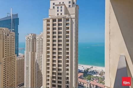 2 Bedroom Flat for Rent in Jumeirah Beach Residence (JBR), Dubai - Beautiful Sea Views I High Floor I Good Condition 2 Bedroom Flat for Rent in Jumeirah Beach Residence (JBR), Dubai - Beautiful Sea Views I High Floor I Good Condition