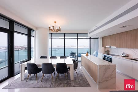 3 Slaapkamers Appartement te Huur in Dubai Harbour, Dubai - Appartement in Dubai Harbour，Emaar Beachfront，Beach Vista，Beach Vista 2, 3 slaapkamers, 400000 AED - 15484813