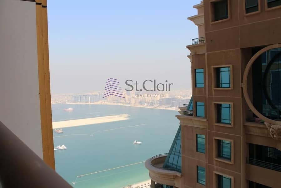 P. Sea View 2BR High Floor Equipped Kitchen