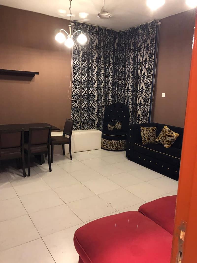 FULL FURNISHED !! @ 3000/MONTH 1 BEDROOM HALL KITCHEN FOR RENT IN FALCON TOWER.