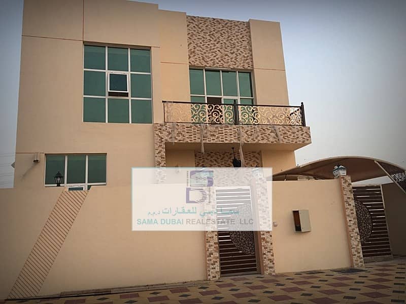 For sale villa, super deluxe, at a very excellent price, within the reach of all, the site of the villa in Ajman and close to all services with jasmine