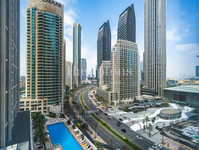 2 Bedroom Flat for Rent in Downtown Dubai, Dubai - High Floor | Open Views | Furnished
