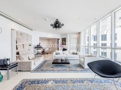 3 Bedroom Flat for Rent in Dubai Marina, Dubai - Furnished | Larger Layout With Sea View | AC inc