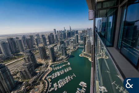 2 Bedroom Apartment for Rent in Dubai Marina, Dubai - Full Marina View | High Floor | Vacant 2 Bedroom Apartment for Rent in Dubai Marina, Dubai - Full Marina View | High Floor | Vacant