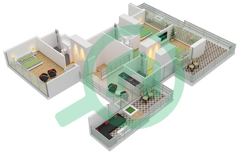 A Type 1 Unit 6 Floor 2 Upper
Unit 7 Floor 6,10 Upper
B Type 1 Unit 1 Floor 2,6,10 Upper Reef 999 - Grundriss für 4 Schlafzimmer Villa Typ/Einheit 1/UNIT 1,6,7 FLOOR 2,6,10 A Type 1 Unit 6 Floor 2 Upper
Unit 7 Floor 6,10 Upper
B Type 1 Unit 1 Floor 2,6,10 Upper interactive3D