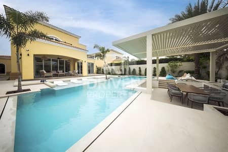 4 Bedroom Villa for Rent in Jumeirah Park, Dubai - Designer Smart Home | Waterfall Pool | Turnkey
