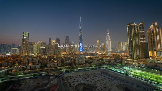 2 Bedroom Flat for Rent in Downtown Dubai, Dubai - Burj Khalifa Fountain View | Massive Layout