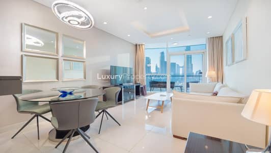 2 Bedroom Flat for Rent in Downtown Dubai, Dubai - Burj Khalifa Fountain View | Massive Layout 2 Bedroom Flat for Rent in Downtown Dubai, Dubai - Burj Khalifa Fountain View | Massive Layout