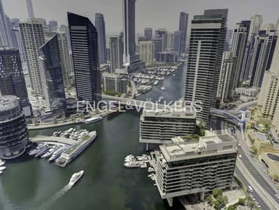 1 Bedroom Apartment for Rent in Dubai Marina, Dubai - Exclusive | Full Marina View | Unfurnished