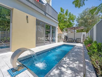 4 Bedroom Townhouse for Rent in Tilal Al Ghaf, Dubai - With Private Pool | Park Backing | Vacant