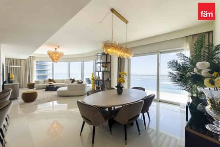 3 Bedroom Apartment for Rent in Dubai Harbour, Dubai - Full Palm Views | Luxury Furnished | Private Beach 3 Bedroom Apartment for Rent in Dubai Harbour, Dubai - Full Palm Views | Luxury Furnished | Private Beach