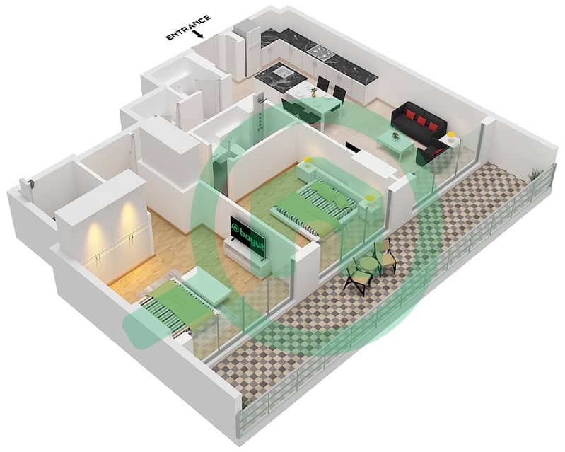 Type D Unit 5 Floor 10
Unit 7 Floor 1-9
Unit 9 Floor 1-9 Arka Enclave Residences - 2 Bedroom Apartment Type/unit D / UNIT 5,7,9 FLOOR 1-10 Floor plan Type D Unit 5 Floor 10
Unit 7 Floor 1-9
Unit 9 Floor 1-9 interactive3D