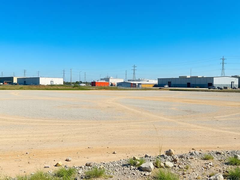 An_empty_industrial_plot_of_land_characterized_by_a_spacious_area_covered_with_dirt_and_gravel_prepared_for_future_construction. _In_the_background_several_nearby_industrial_buildings_and_warehouses_are_visible_under - Copy. jpeg An_empty_industrial_plot_of_land_characterized_by_a_spacious_area_covered_with_dirt_and_gravel_prepared_for_future_construction. _In_the_background_several_nearby_industrial_buildings_and_warehouses_are_visible_under - Copy. jpeg