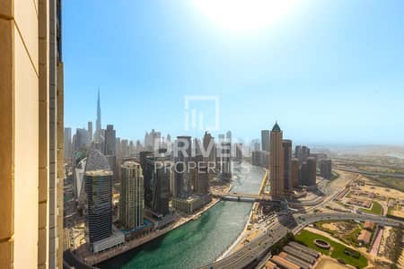 2 Bedroom Flat for Sale in Business Bay, Dubai - Unique Layout | Fully Furnished | High Floor 2 Bedroom Flat for Sale in Business Bay, Dubai - Unique Layout | Fully Furnished | High Floor