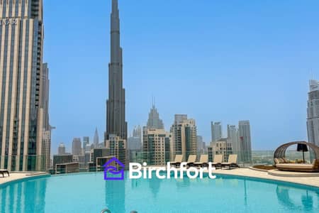 1 Bedroom Apartment for Rent in Downtown Dubai, Dubai - Burj Khalifa View | Modern 1BR | Prime Downtown Location