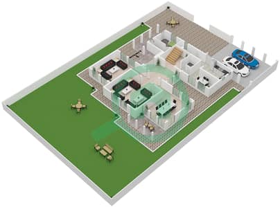The Meadows 7 - Grundriss für 4 Schlafzimmer Villa Typ E2