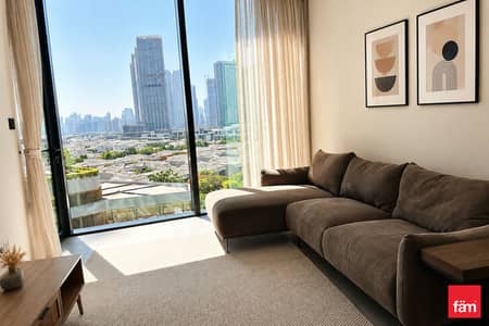 1 Bedroom Apartment for Rent in Sobha Hartland, Dubai - Furnished | Burj View | Ready To Occupy