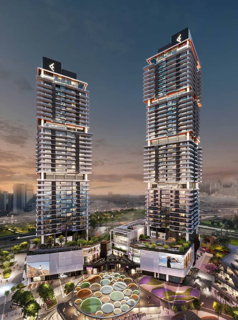 North Tower — wizualizacja inwestycji Ellington w Dubaju