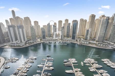 3 Bedroom Apartment for Sale in Dubai Marina, Dubai - Spacious Unit | Furnished | Full Marina Sea View