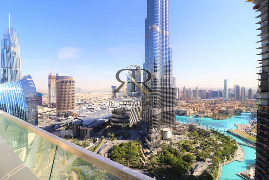 Burj Khalifa and Fountain View|High Floor|3Bedroom